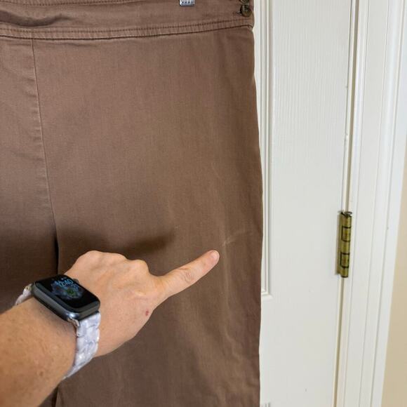 Coldwater Creek Brown Pants Women’s 14 – Wide Leg Stretch Trousers - Picture 4 of 8